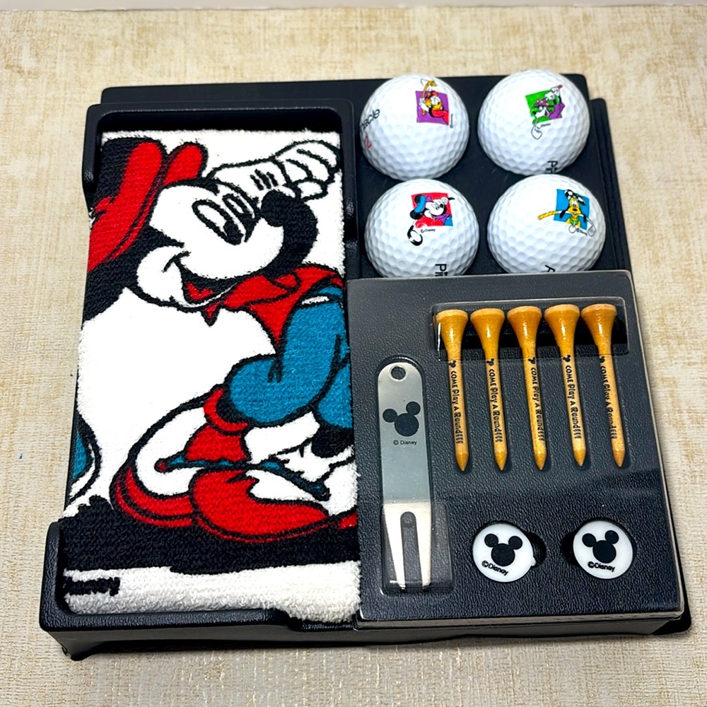 Vintage Pinnacle "Mickey Unlimited" Golf Gift Pack - New in Box